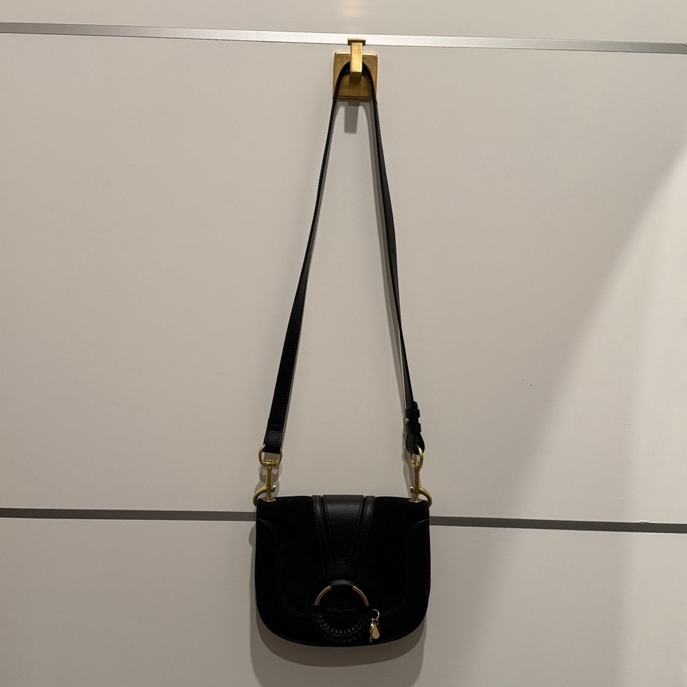 See by Chloe black leather and suede crossbody - Picture 2 of 12
